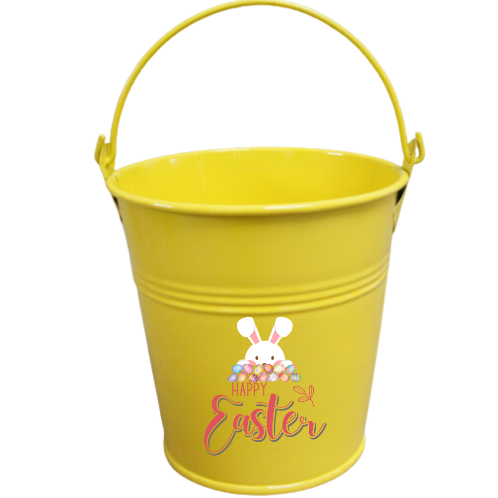 Customized Easter Bucket | Yellow Bucket